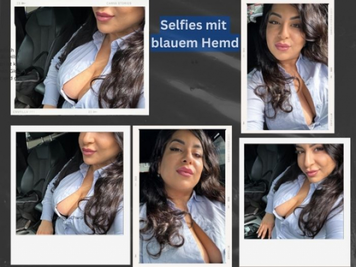 Selfies mit blauem Hemd/ Selfies with a blue shirt