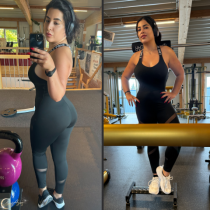 Fitness Göttin im Studio