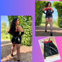 PVC Wetlook Kleid