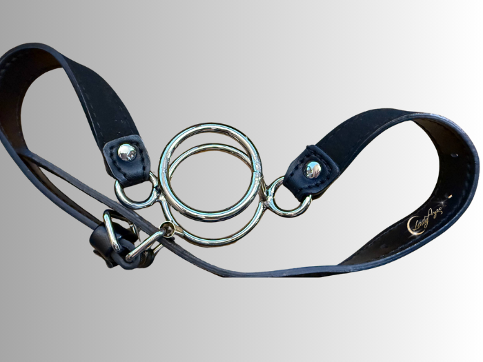 Sabberknebel Deluxe  Maulsperre aus Metall & Leder