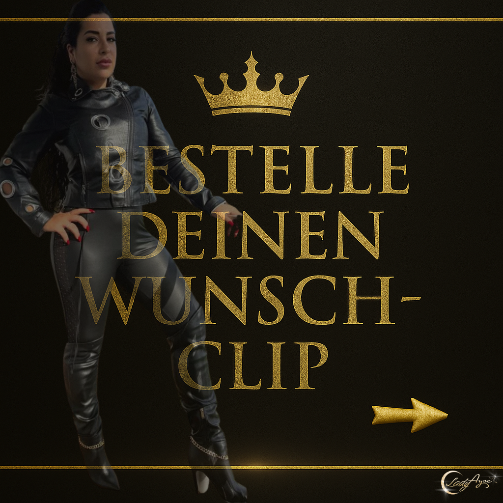 bestelle dein individuelles wunschvideo bei herrin ayse mit befehlen outfit und thema deiner wahl